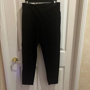 Betabrand Classic Black Straight Leg Trousers